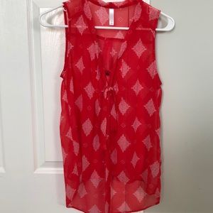 Red tank top